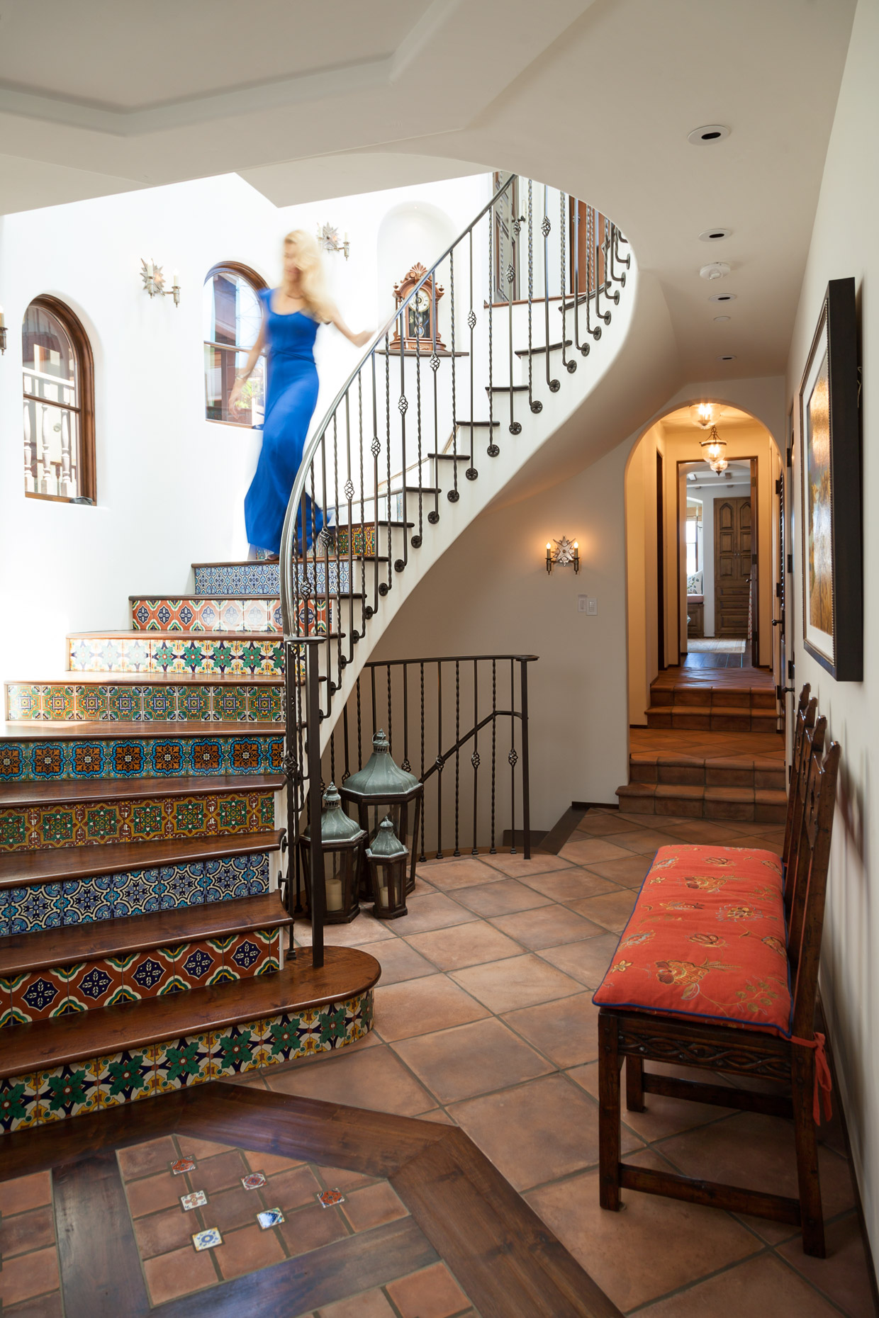 SiriBerting, SiriBertingPhotography,  Interiors, Mexican tile, stairway art